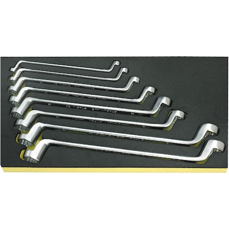 Stahlwille Tools Double ended ring Wrenchs i.TCS inlay No.TCS 20/8, 6X7-19X22MM 1/3-tray8-pcs. 96838192